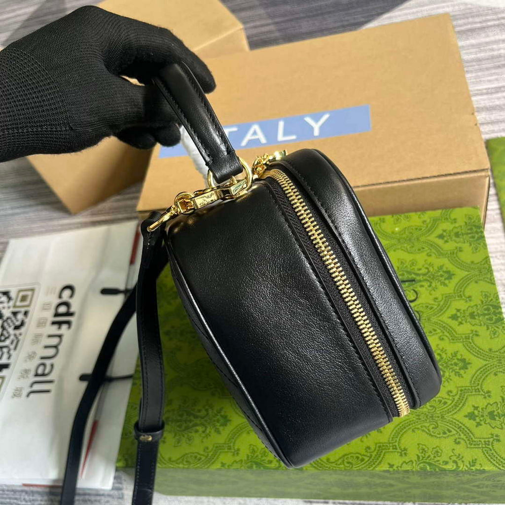 Gucci 744434 Gucci Blondie Top Handle Bag Black