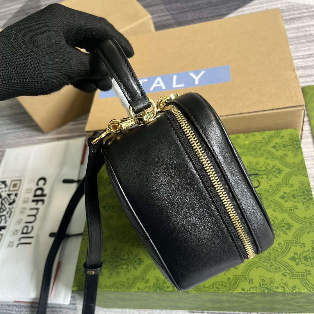 Gucci 744434 Gucci Blondie Top Handle Bag Black