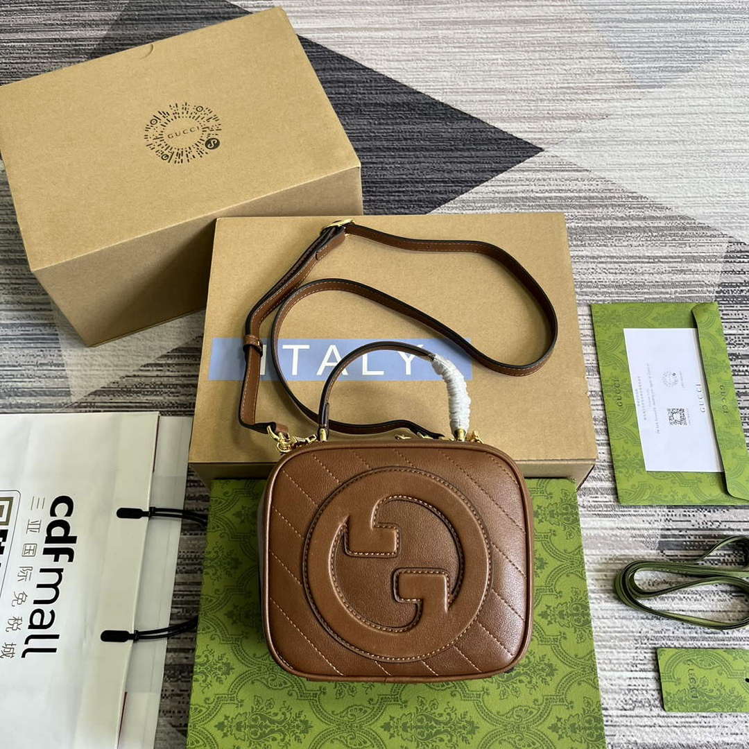 Gucci 744434 Gucci Blondie Top Handle Bag Cuir - Default Title - View 1