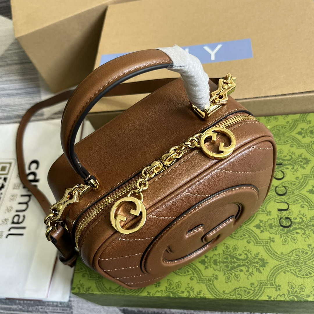 Gucci 744434 Gucci Blondie Top Handle Bag Cuir - Default Title - View 6