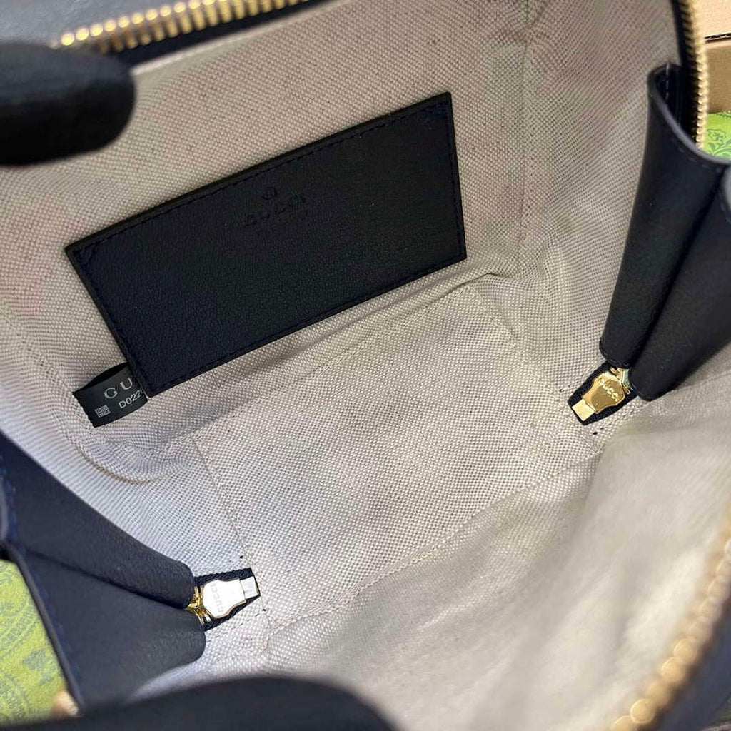 Gucci 744434 Gucci Blondie Top Handle Bag Navy blue