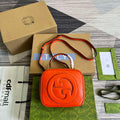 Gucci 744434 Gucci Blondie Top Handle Bag Orange