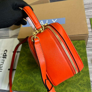 Gucci 744434 Gucci Blondie Top Handle Bag Orange - Default Title - View 3