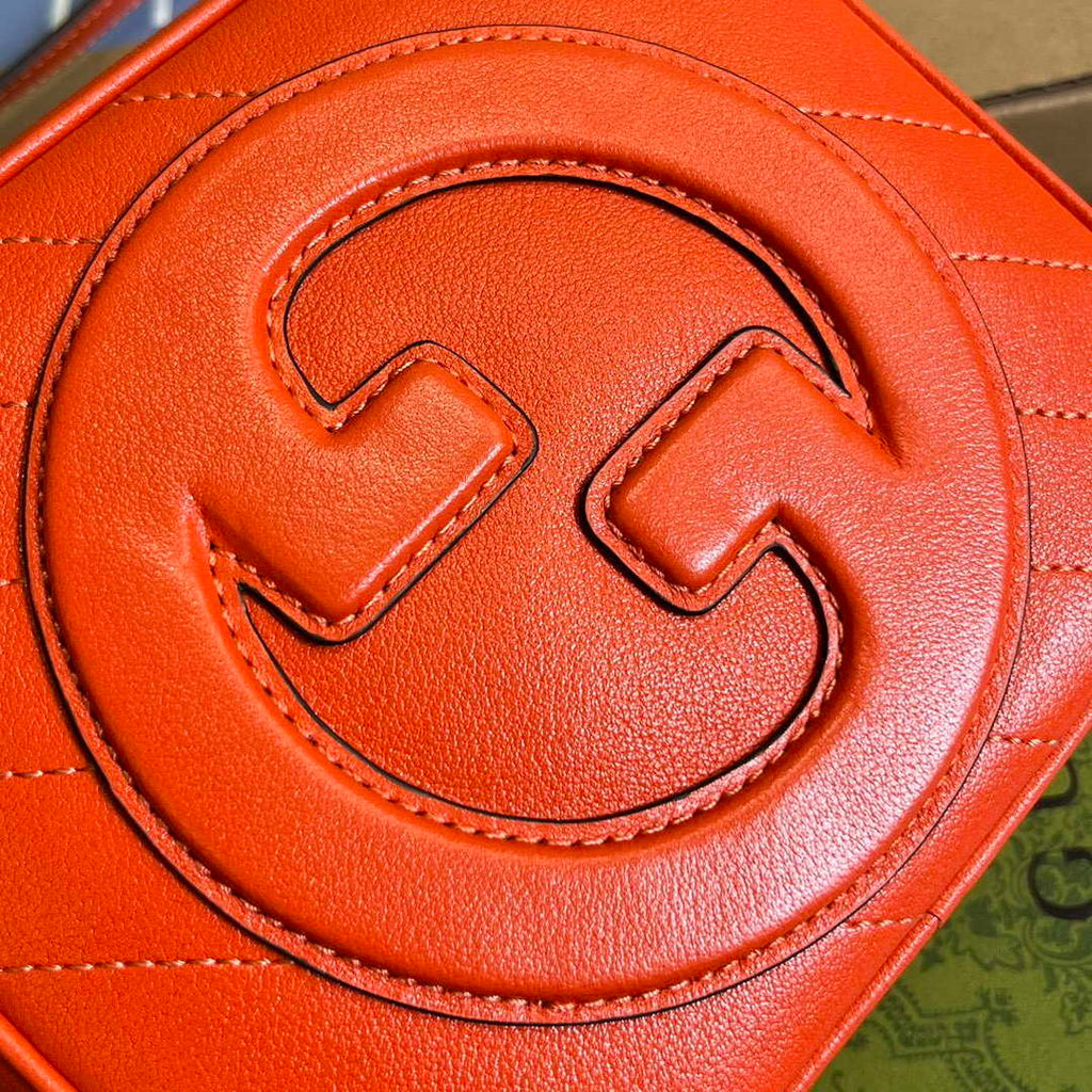 Gucci 744434 Gucci Blondie Top Handle Bag Orange