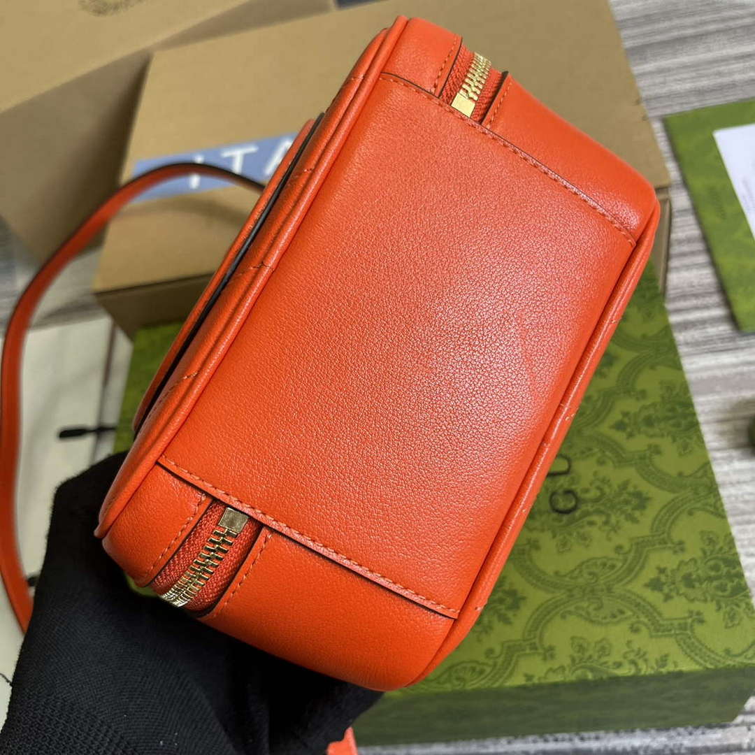 Gucci 744434 Gucci Blondie Top Handle Bag Orange - Default Title - View 6