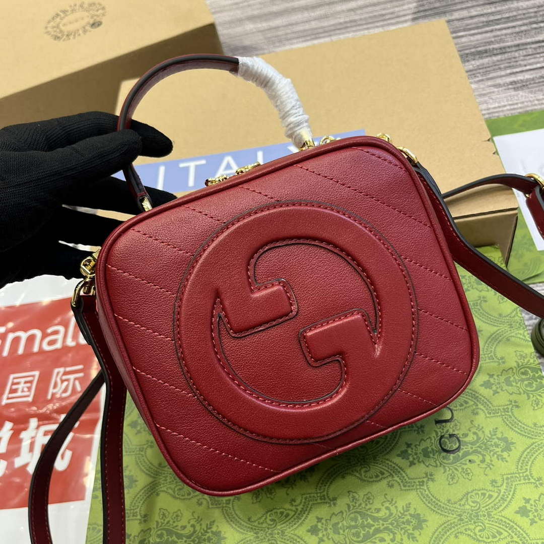 Gucci 744434 Gucci Blondie Top Handle Bag Red - Default Title - View 3