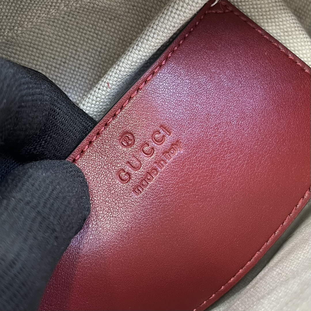 Gucci 744434 Gucci Blondie Top Handle Bag Red - Default Title - View 6