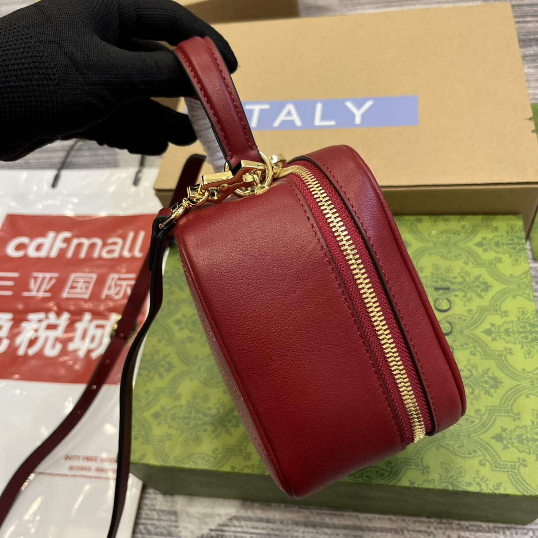 Gucci 744434 Gucci Blondie Top Handle Bag Red - Default Title - View 7