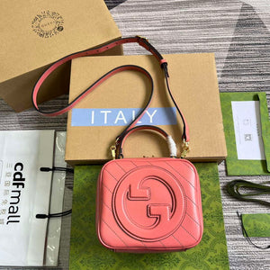 Gucci 744434 Gucci Blondie Top Handle Bag Rose pink - Default Title - View 1
