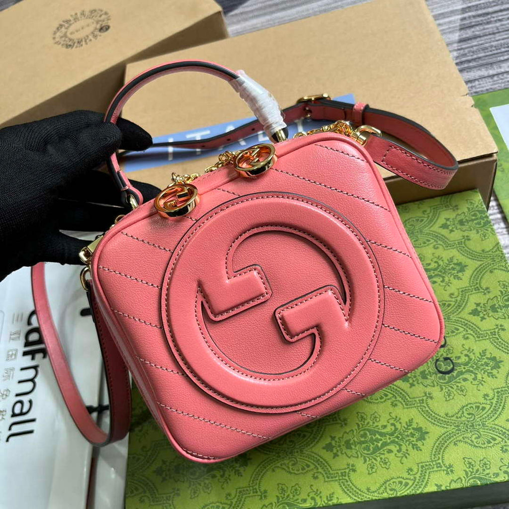 Gucci 744434 Gucci Blondie Top Handle Bag Rose pink