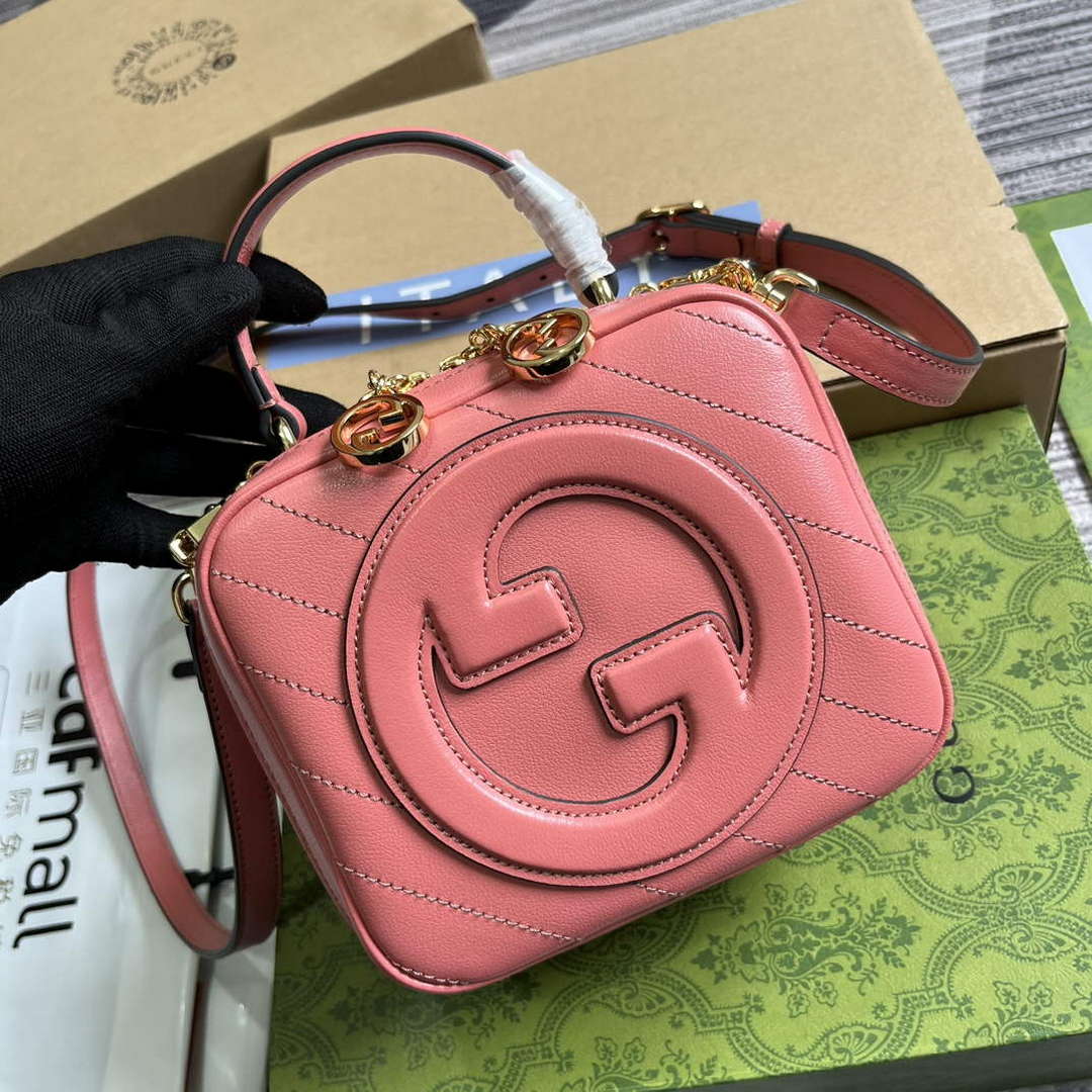 Gucci 744434 Gucci Blondie Top Handle Bag Rose pink - Default Title - View 4