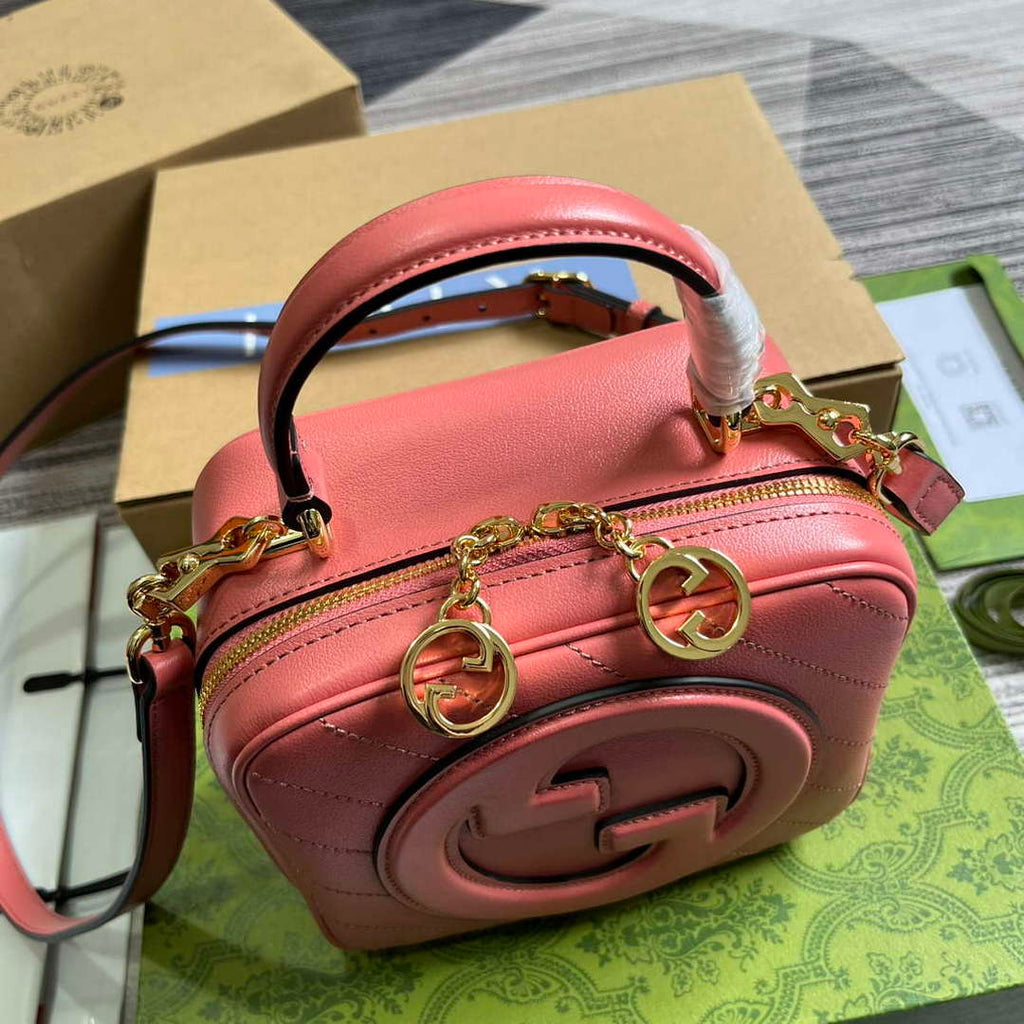 Gucci 744434 Gucci Blondie Top Handle Bag Rose pink