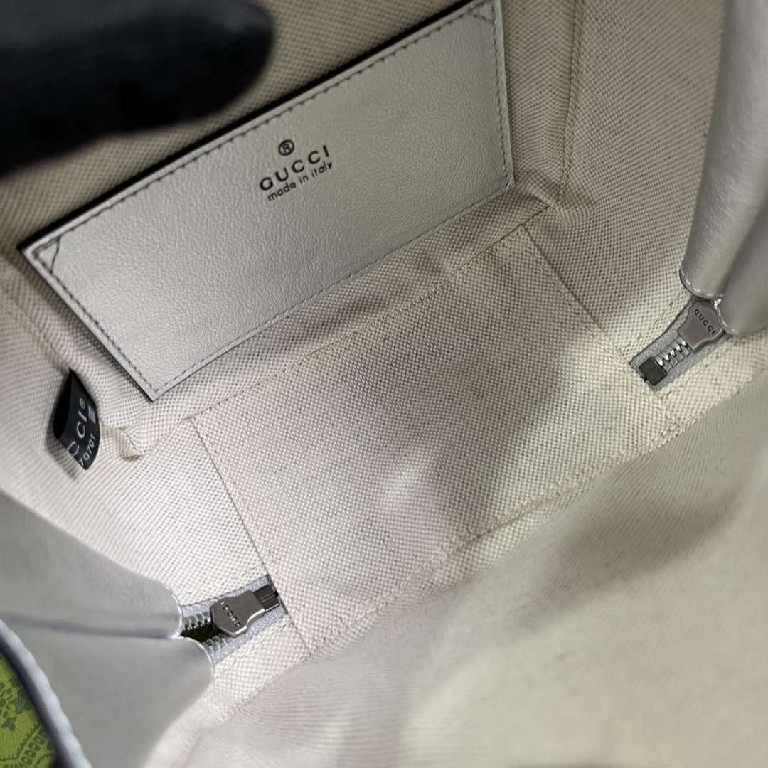 Gucci 744434 Gucci Blondie Top Handle Bag Silver