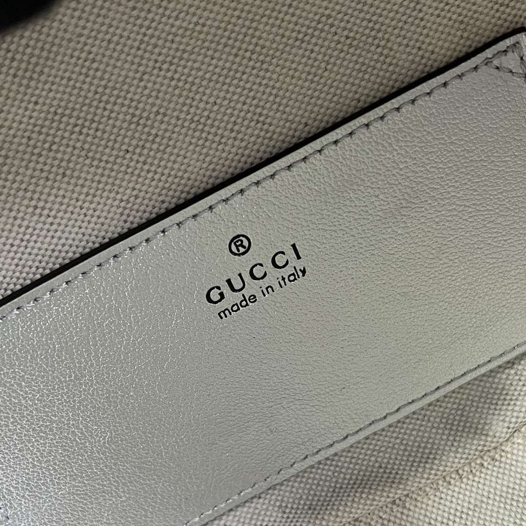 Gucci 744434 Gucci Blondie Top Handle Bag Silver - Default Title - View 9