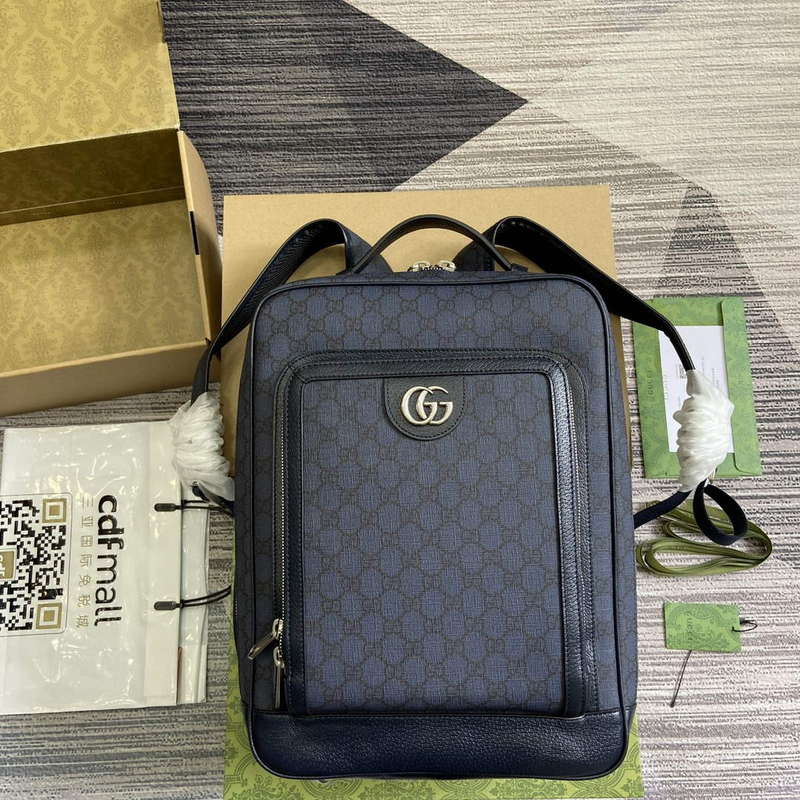 Gucci 745718 Ophidia GG Medium Backpack Blue - Default Title - View 1
