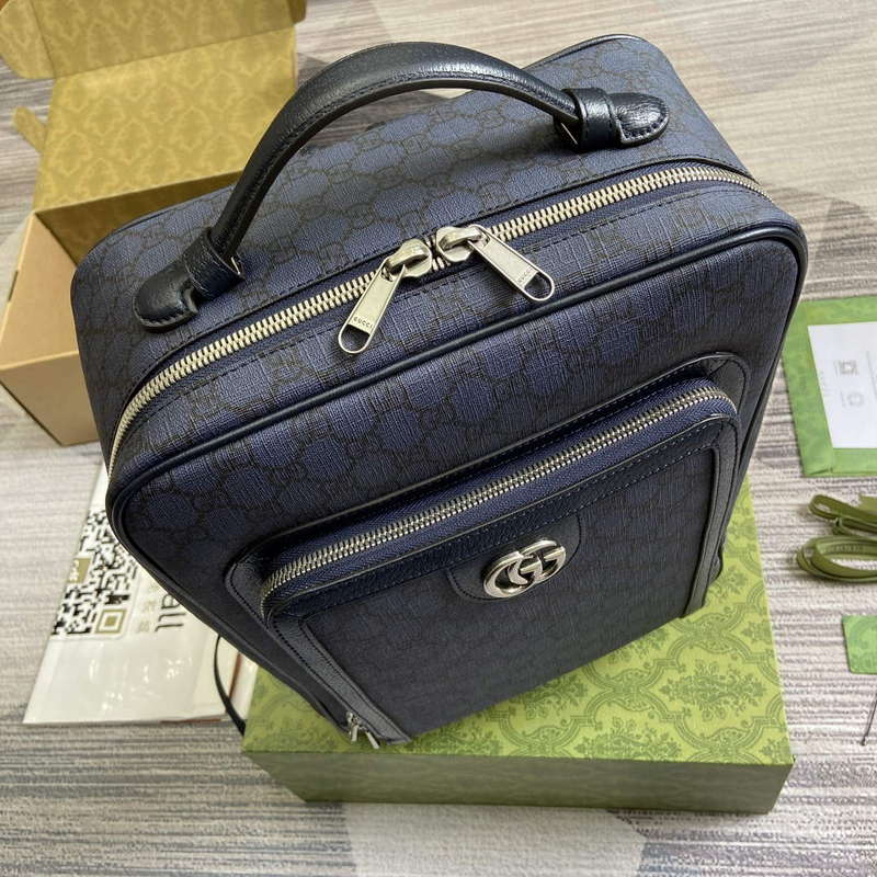 Gucci 745718 Ophidia GG Medium Backpack Blue