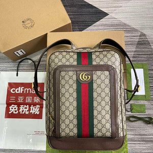 Gucci 745718 Ophidia GG Medium Backpack Brown - Default Title - View 1