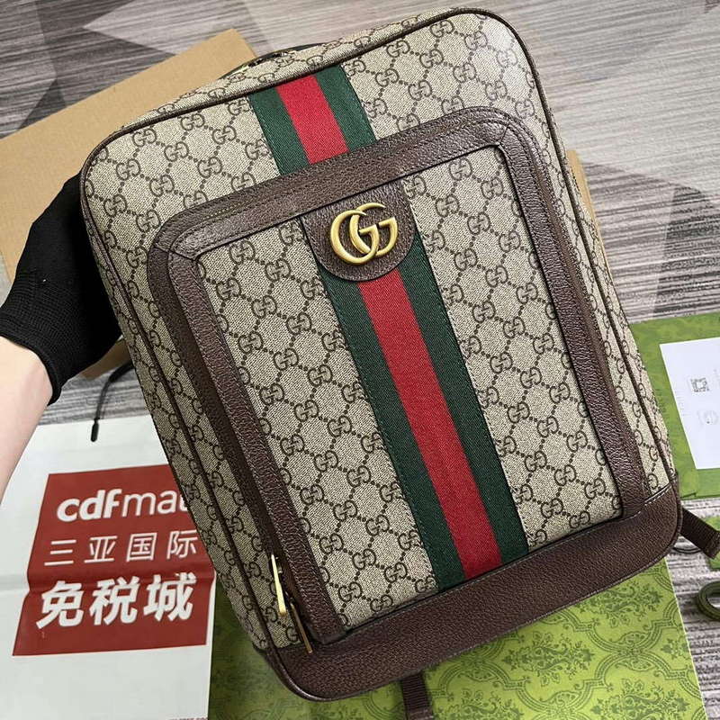Gucci 745718 Ophidia GG Medium Backpack Brown