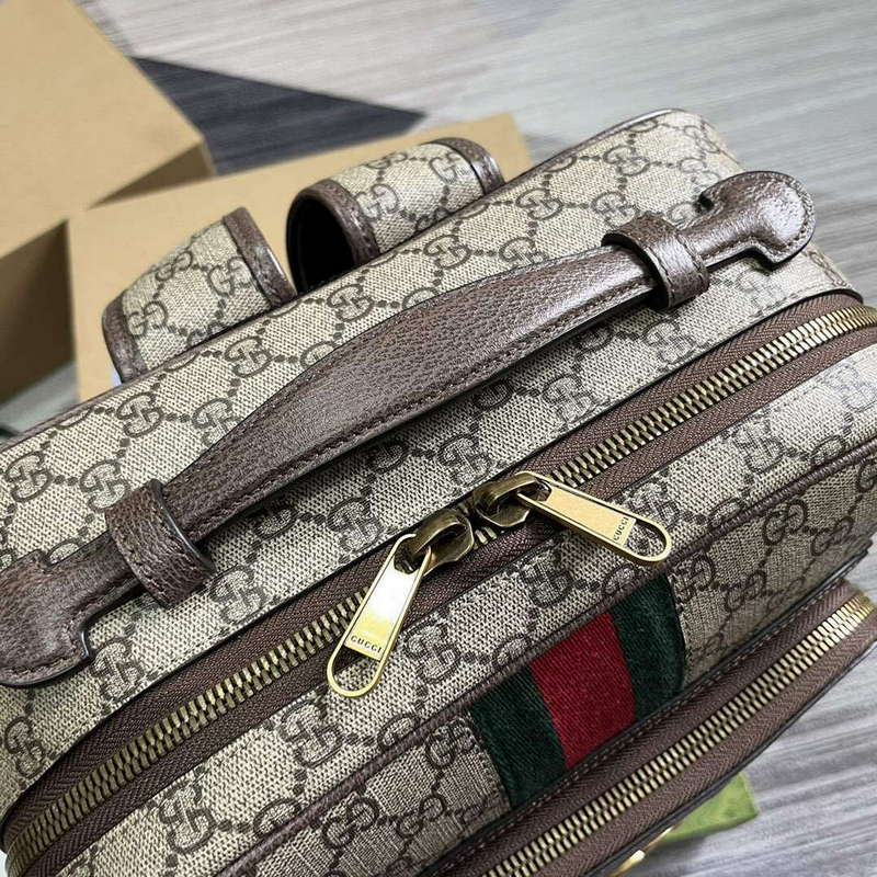Gucci 745718 Ophidia GG Medium Backpack Brown