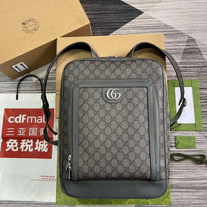 Gucci 745718 Ophidia GG Medium Backpack Grey - Default Title - View 1