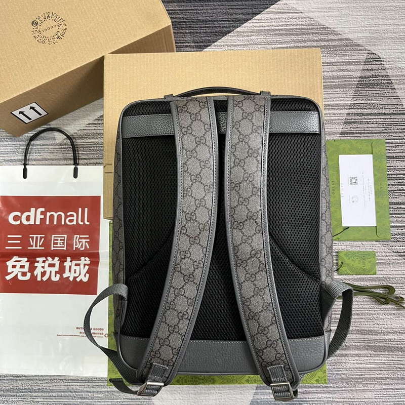 Gucci 745718 Ophidia GG Medium Backpack Grey - Default Title - View 2