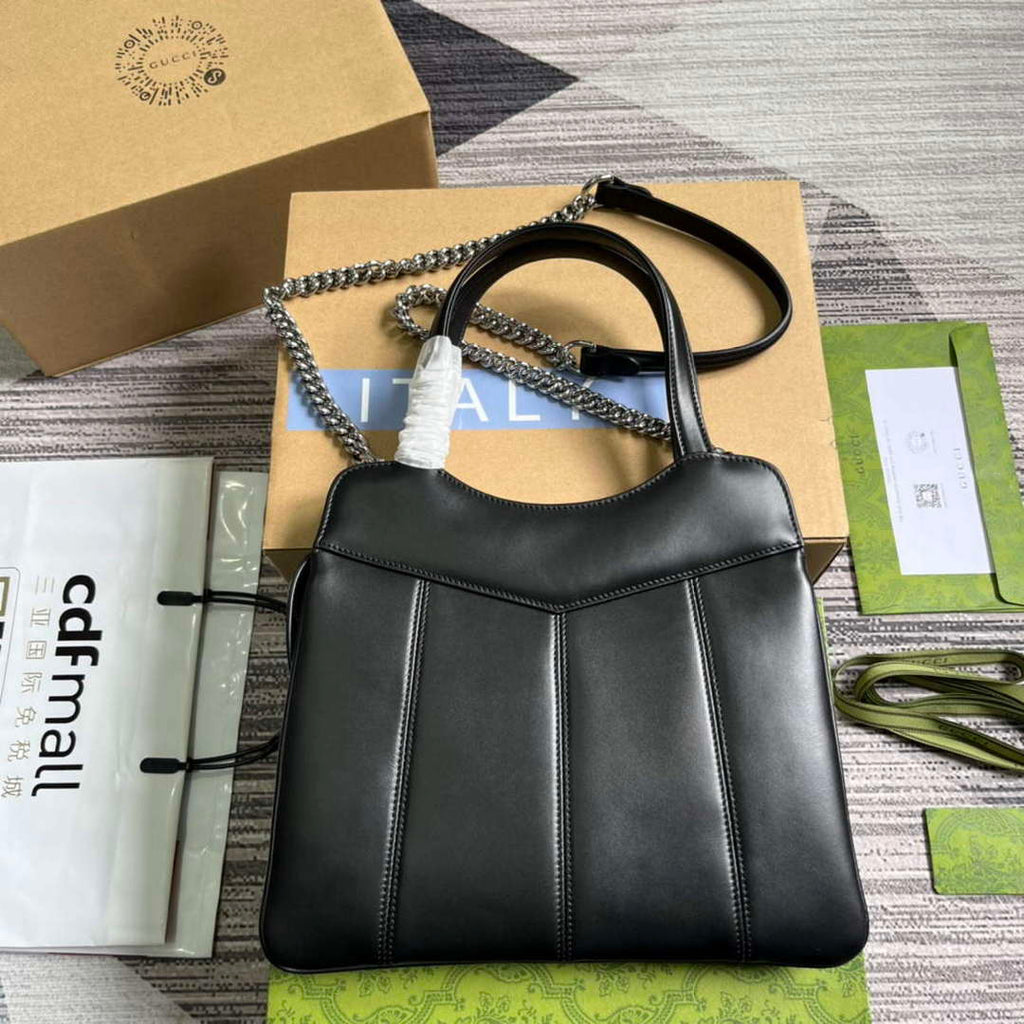 Gucci 745918 Petite GG Small Tote Bag Black