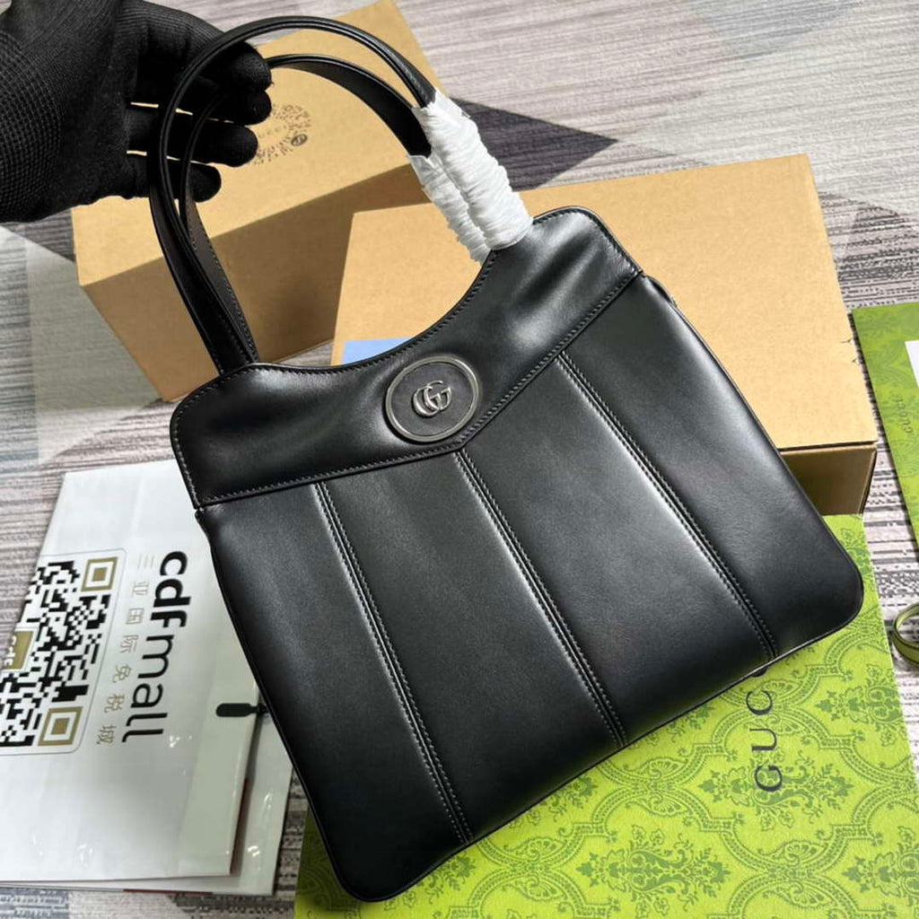 Gucci 745918 Petite GG Small Tote Bag Black