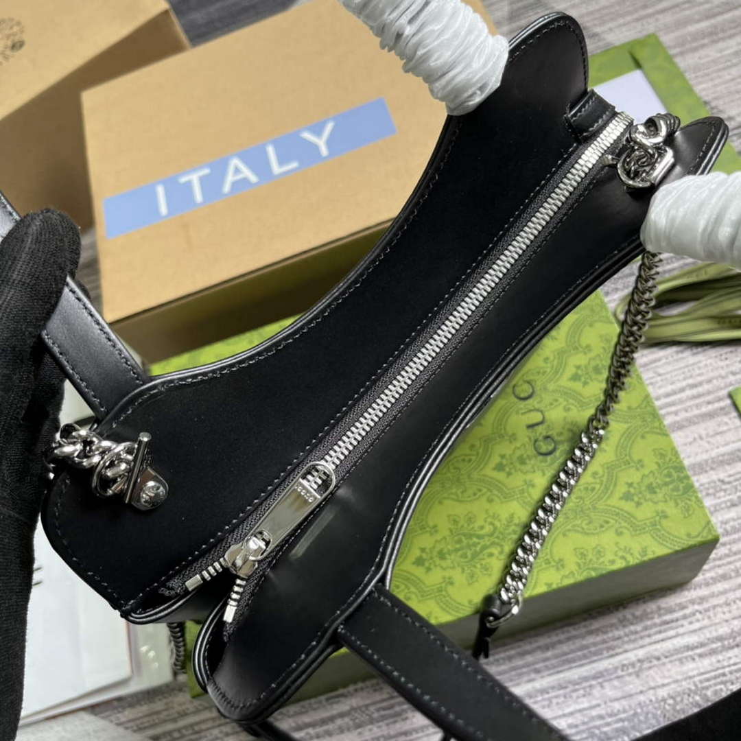 Gucci 745918 Petite GG Small Tote Bag Black - Default Title - View 7