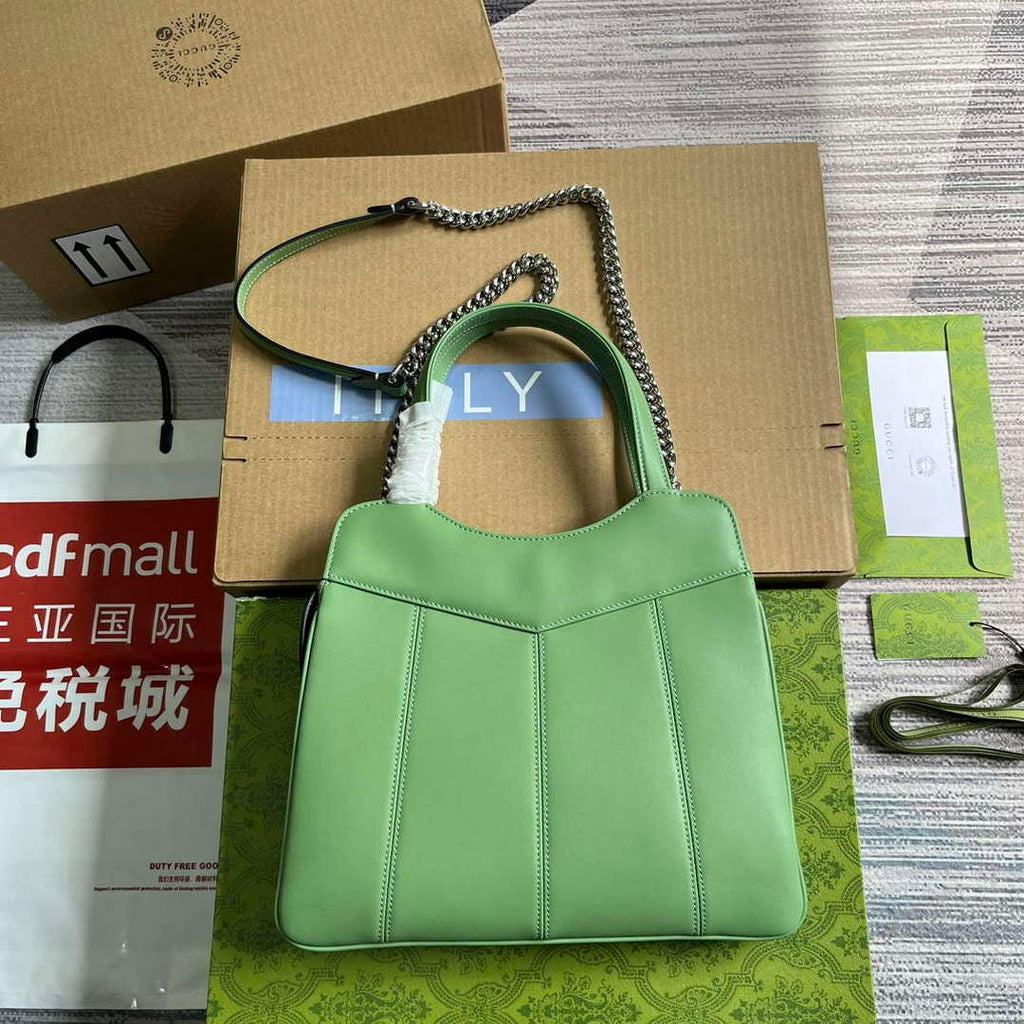 Gucci 745918 Petite GG Small Tote Bag Light green