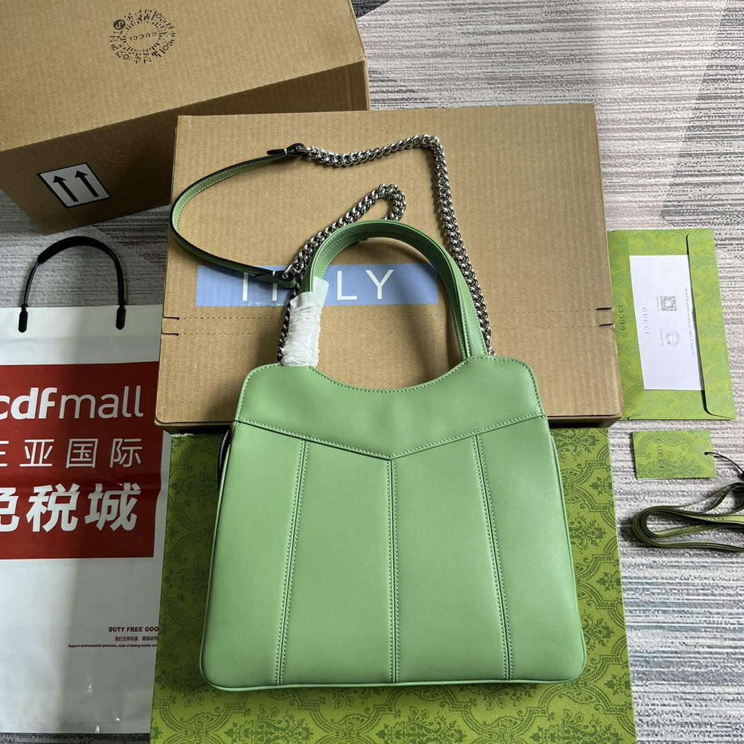 Gucci 745918 Petite GG Small Tote Bag Light green
