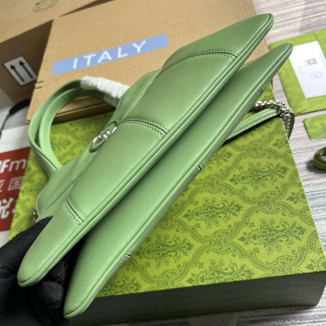 Gucci 745918 Petite GG Small Tote Bag Light green - Default Title - View 7
