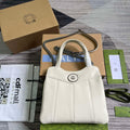Gucci 745918 Petite GG Small Tote Bag White - Default Title - View 1