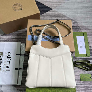 Gucci 745918 Petite GG Small Tote Bag White - Default Title - View 2