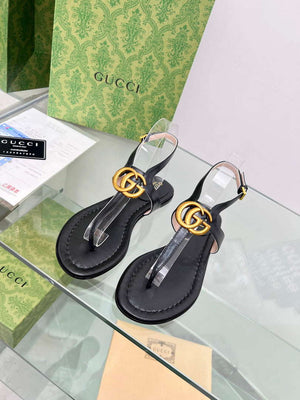 Gucci 746030 Women's Double G Thong Sandal G56307 - 35 - View 1