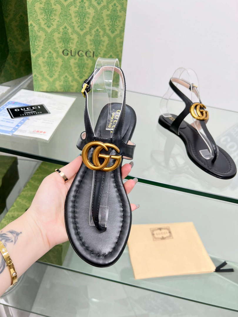 Gucci 746030 Women's Double G Thong Sandal G56307 - 35 - View 4