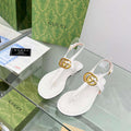 Gucci 746030 Women's Double G Thong Sandal G56308 - 35 - View 1