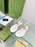 Gucci 746030 Women's Double G Thong Sandal G56308