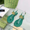 Gucci 746030 Women's Double G Thong Sandal G56310 - 35 - View 1