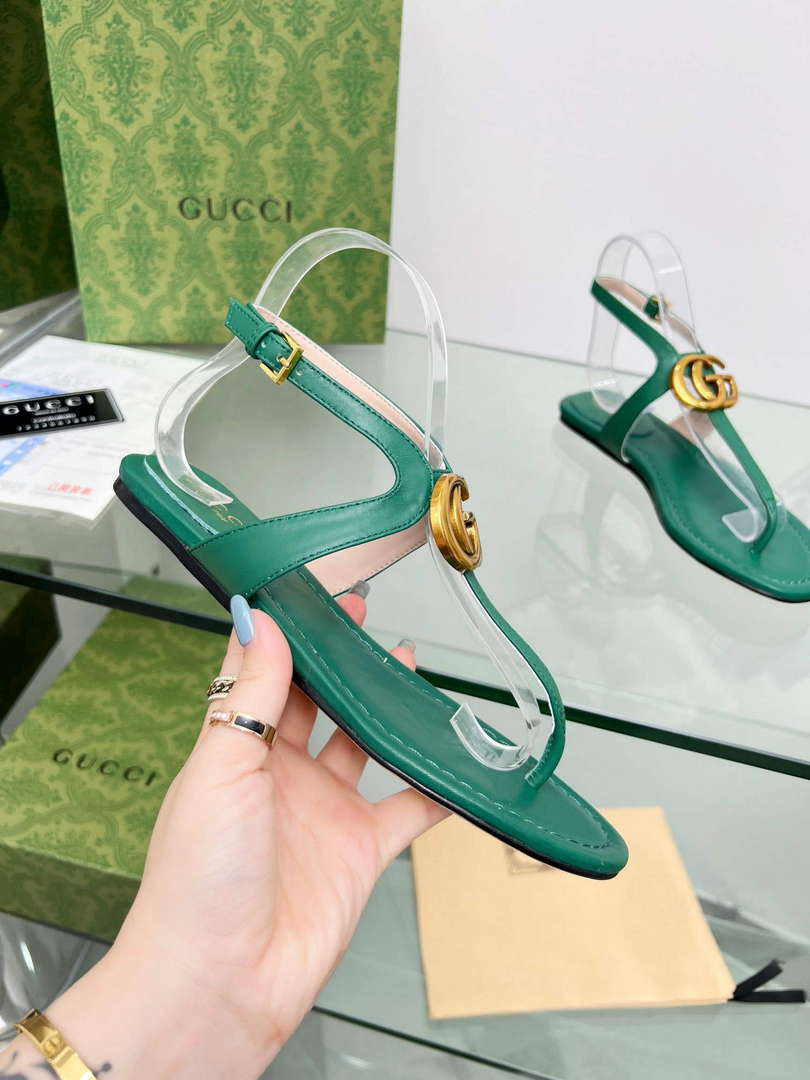 Gucci 746030 Women's Double G Thong Sandal G56310 - 35 - View 5