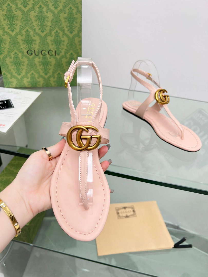 Gucci 746030 Women's Double G Thong Sandal G56311 - 35 - View 2