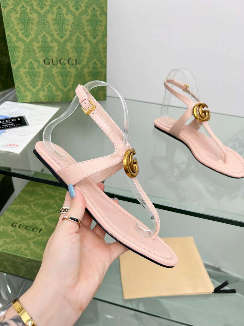 Gucci 746030 Women's Double G Thong Sandal G56311 - 35 - View 4