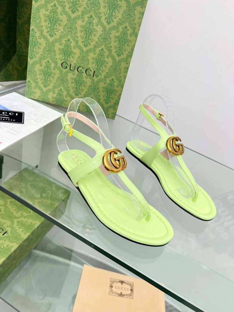 Gucci 746030 Women's Double G Thong Sandal G56312 - 35 - View 3