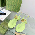 Gucci 746030 Women's Double G Thong Sandal G56312 - 35 - View 1