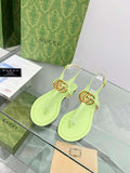 Gucci 746030 Women's Double G Thong Sandal G56312