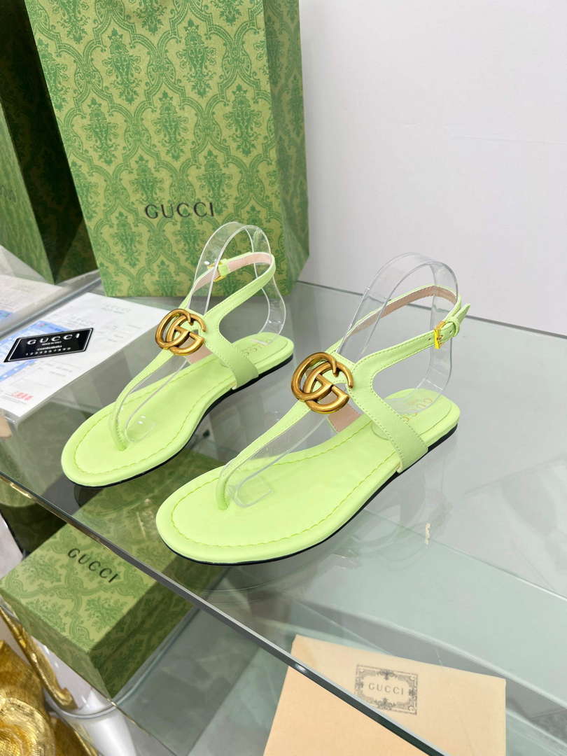 Gucci 746030 Women's Double G Thong Sandal G56312 - 35 - View 4