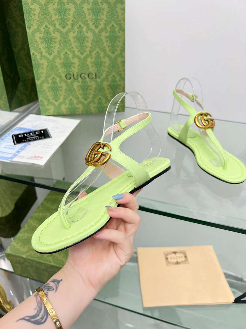 Gucci 746030 Women's Double G Thong Sandal G56312 - 35 - View 6
