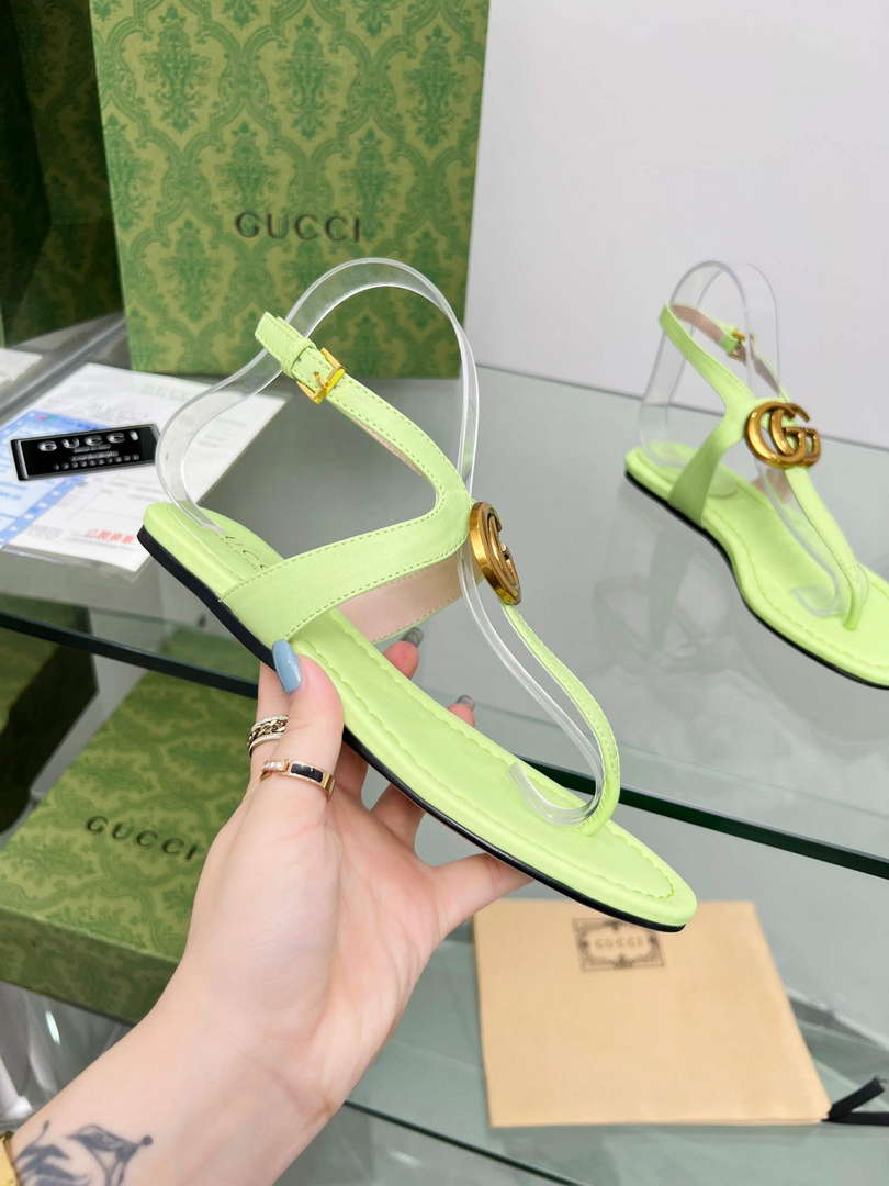 Gucci 746030 Women's Double G Thong Sandal G56312 - 35 - View 7