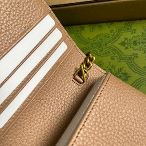 Gucci 746056 Chain Wallet With Interlocking G Python Bow Rose beige - Default Title - View 8