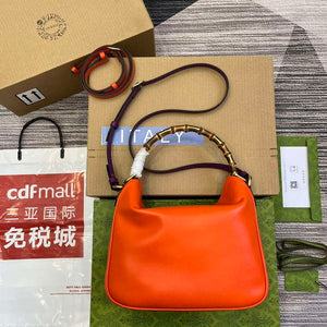 Gucci 746124 Gucci Diana Medium Shoulder Bag Orange - Default Title - View 1