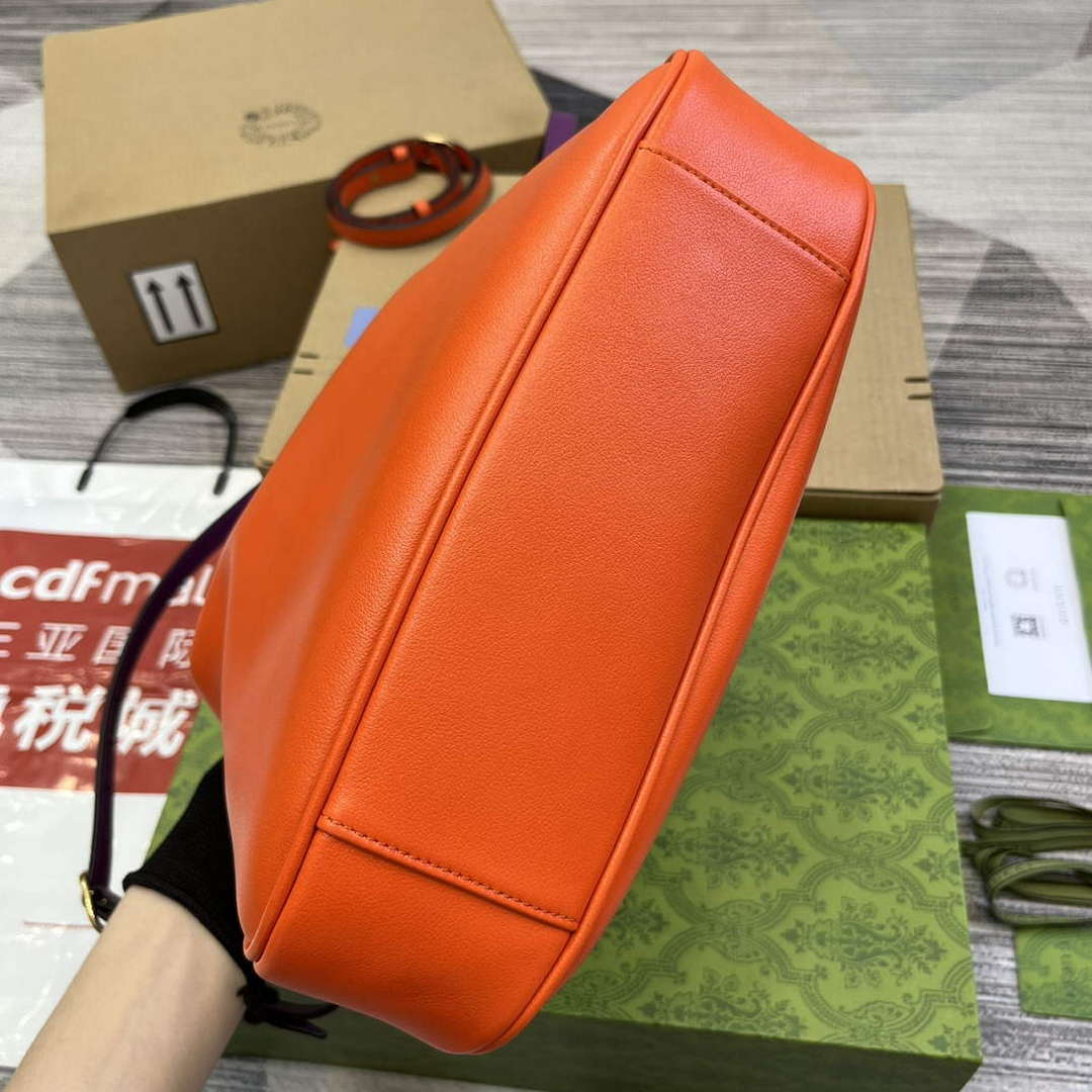 Gucci 746124 Gucci Diana Medium Shoulder Bag Orange - Default Title - View 6